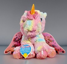 Barbie Dreamtopia Kiss Care Unicorn Plush Lights Sound Rainbow Mattel 2022 Wor