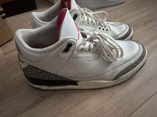 Air Jordan 3 White Cement Reimagined Size 10.5 Used No Box