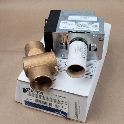 White Rodgers 1361-104 Zone-A Flow Water Valve, 1 1/4'', 0.2 A, 25 VAC - NEW