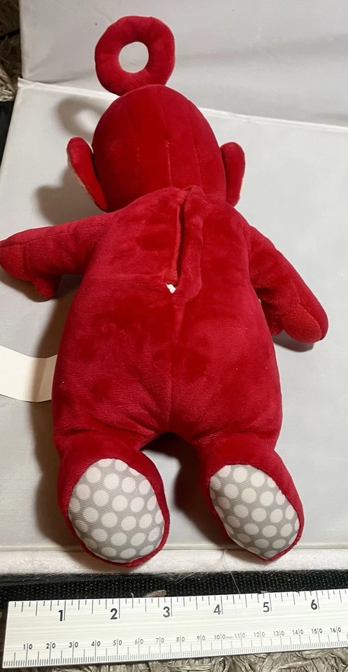 复古 Teletubbies 1998 娃娃 15 英寸会说话的 Po 红色毛绒玩具 — 第 2/4 张图片