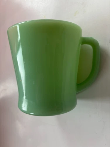 Vintage 1950's Fire King Jadeite Coffee Mug - D-Handle