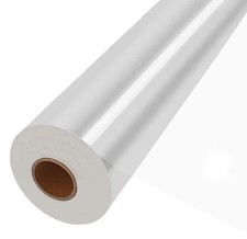 2 Rolls Clear Cellophane Wrap Roll 35 Wide x 220 Ft 3 Mil Thick Transparent