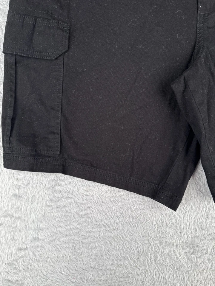 Pantalones Cortos George Hombres 40 Negro Carga Mezcla de Algodón Sarga Senderismo Campamento Informal 40x9 Foto 3 de 4