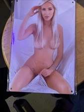 Sexy  Hot Woman Poster Pinup Girl Tin Sign Wall Art