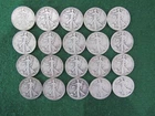 New Listing20 Silver Liberty Walking Half Dollars -1941 -1946  2-1937- Lot10