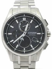 Citizen Attesa Luna Program Moonphase GPS Watch BY1001-66E 42mm Black Dial
