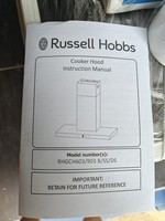 Russell Hobbs Glass Chimney Cooker Hood - Model RHGCH603 / RHGCH903 Series