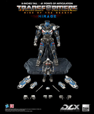 Threezero DLX Transformers Mirage Rise of the Beasts 8 Zoll Figuren