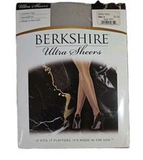Berkshire Ultra Sheers Control Top Pantyhose Style 4415 Misty Grey Size 4 - NWT