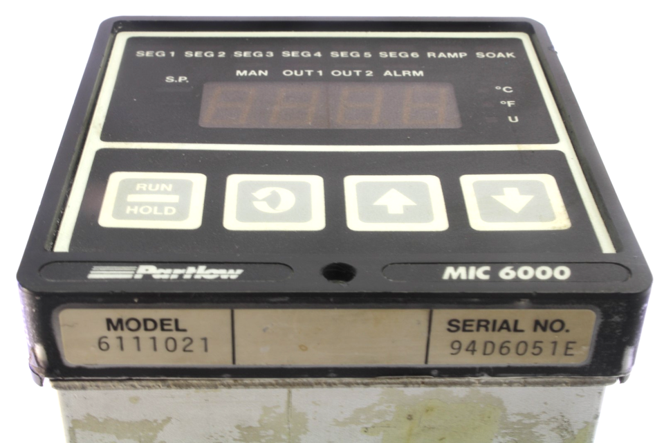 Part Rice Partlow Partlow MIC 6000/ 6111021 Temperature Controller Unit, For Parts/Repair ...