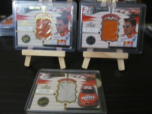 Tony Stewart 2002 Eclipse under cover 3 card lot race used NASCAR