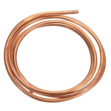 Copper Tube 3/16" OD 4.9Ft 3/64" T Refrigeration Pipe Seamless Hollow Metal Soft