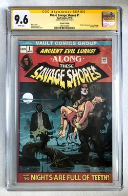 THESE SAVAGE SHORES #1 2ND PRINT CGC 9.6 SIGNED RAM V VINTAGE COVER VAULT V RARE