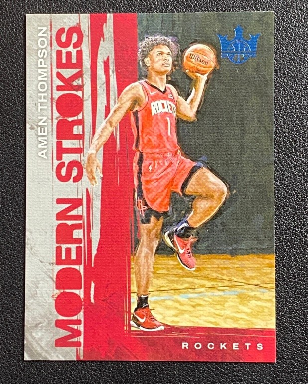 Amen Thompson 2023-24 Panini Court Kings Modern Strokes 59/99 RC #11