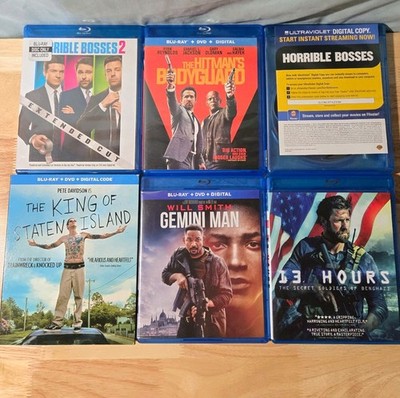 Horrible Bosses & Hitman's Bodyguard Blu-ray DVD Lot Will Smith Bonus Features