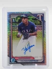 YOLFRAN CASTILLO 2024 BOWMAN CHROME PROSPECTS HTA CHOICE 1ST AUTO /150 Q4034