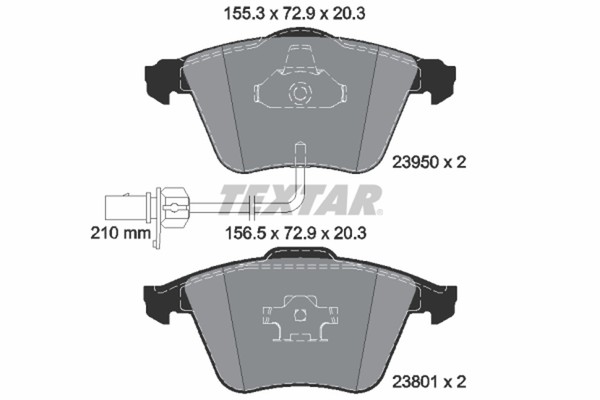 Bremsbelagsatz Scheibenbremse Q+ Textar 2395001 FüR Audi A6 A4 1LG B6 1LD C6 1LJ-image