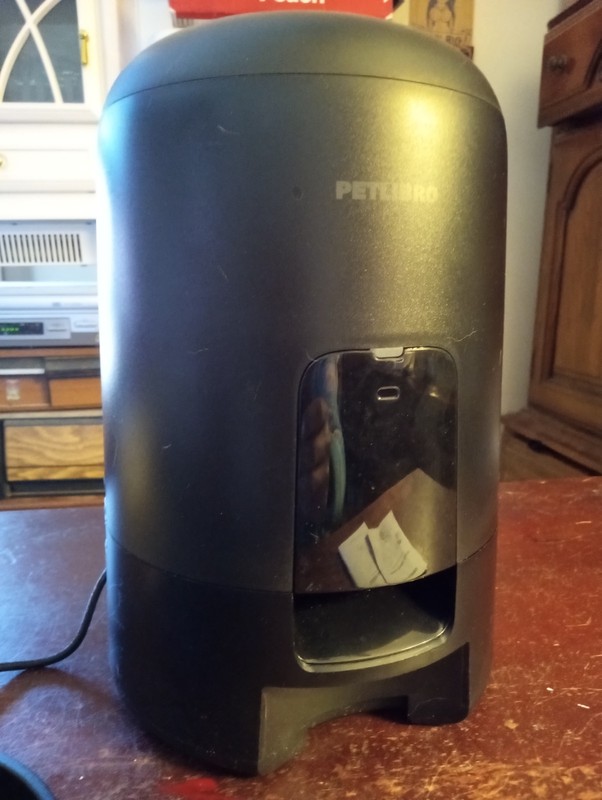 PETLIBRO AIR Automatic Cat Food Dispenser, Plastic, Black, 1 Bowl