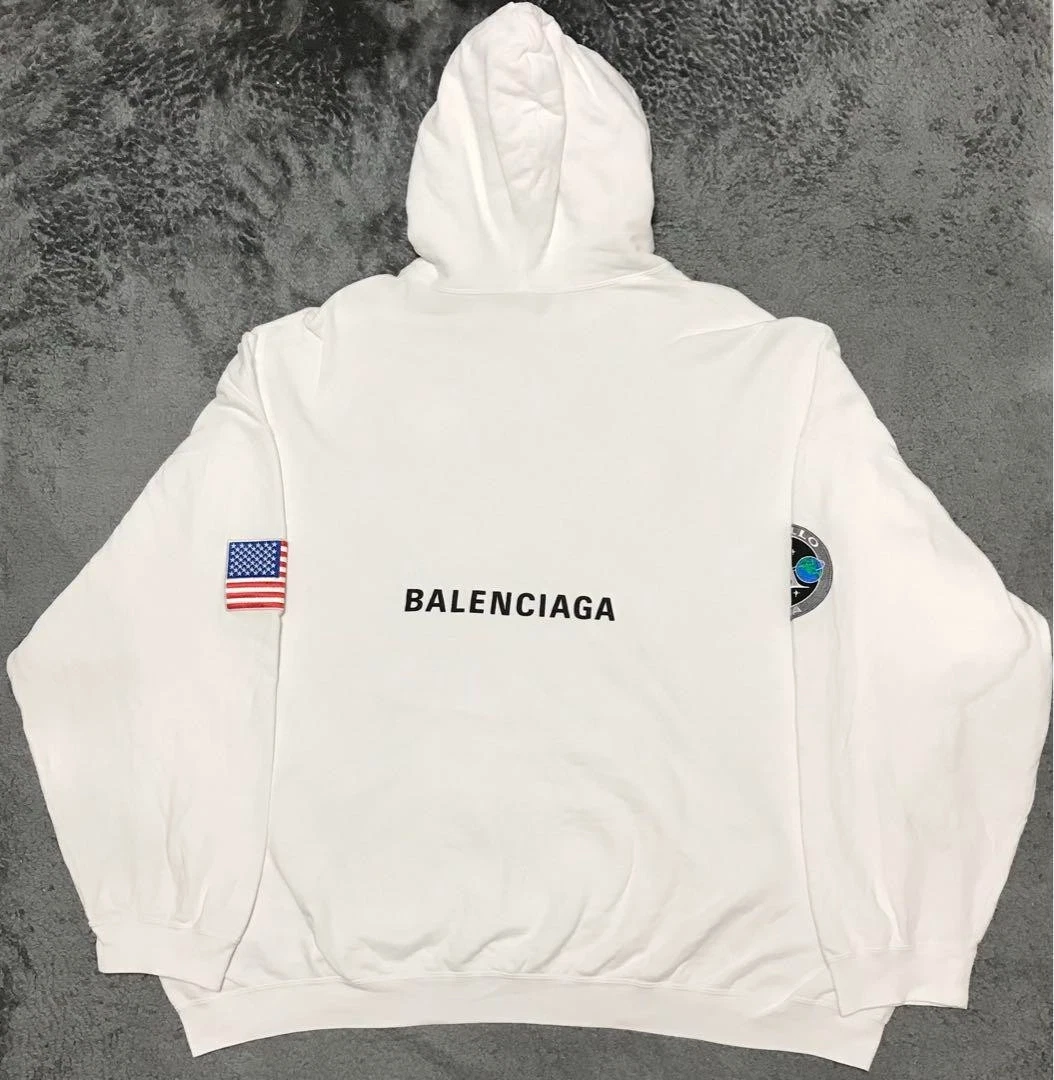 Felpa con cappuccio multi toppa Balenciaga Nasa