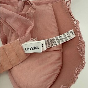 La Perla Mauve Lace Push Up Bra Padded Underwire Strappy Adjustable Straps Lux