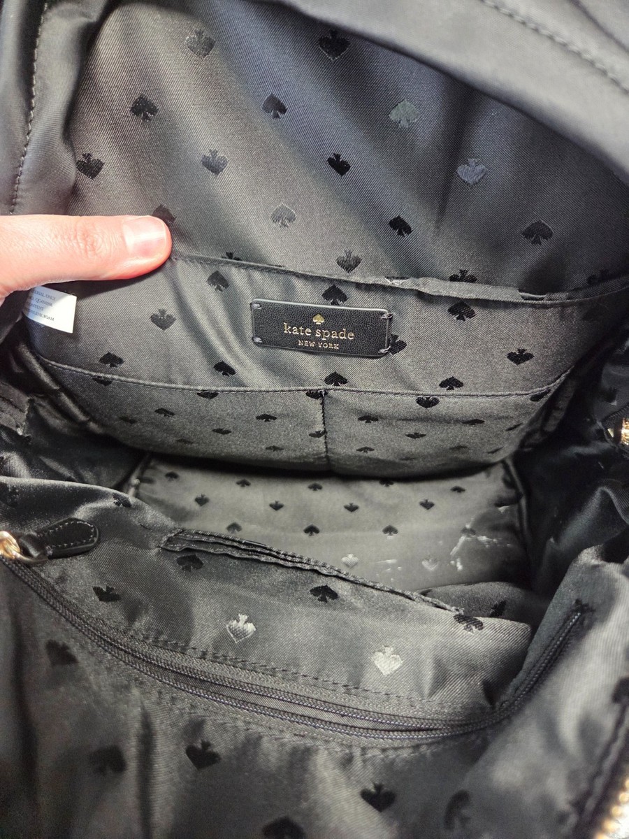 Kate Spade Black Chelsea Medium Nylon Backpack Adjustable Straps Zip Pockets Kate Spade New York Chelsea Medium Backpack , Black Nylon  main image 2