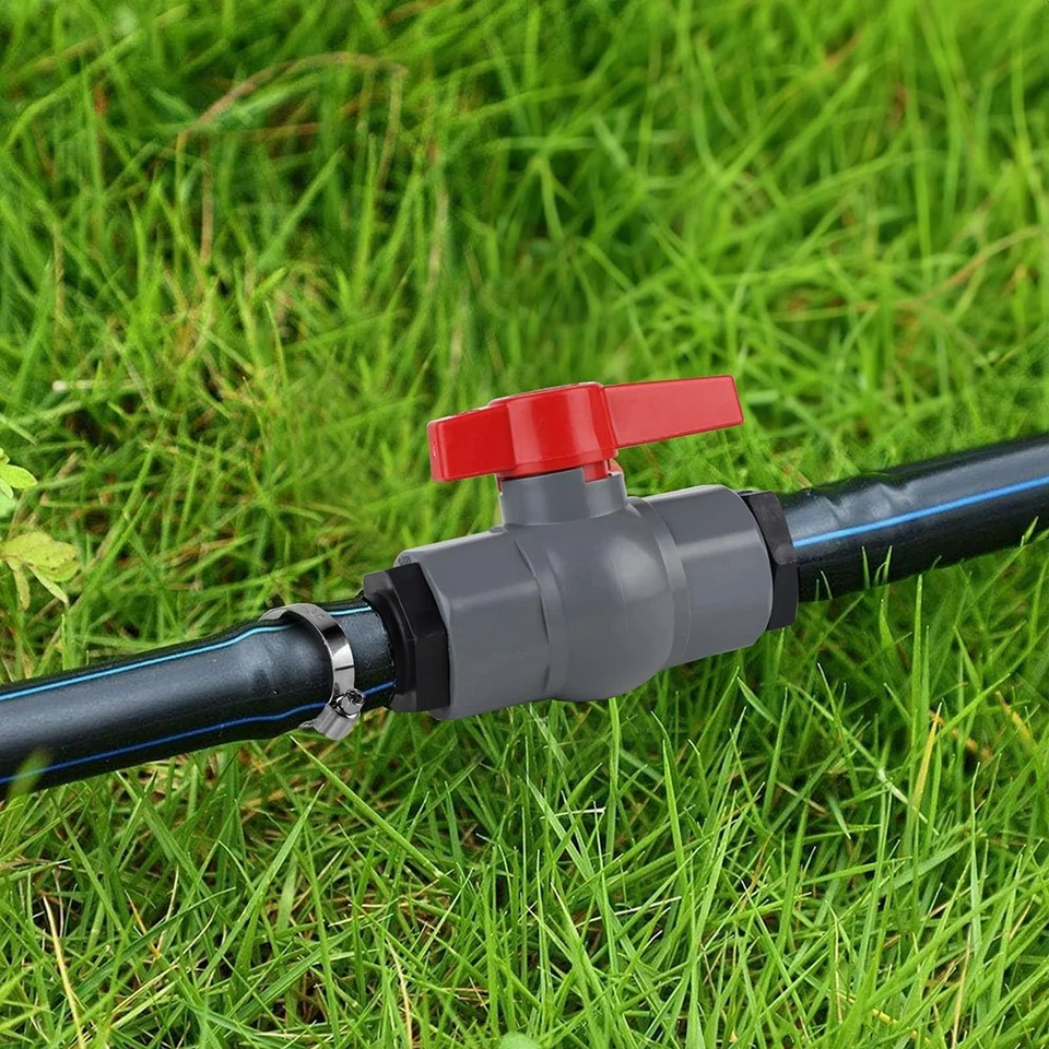 Kugelhahn mit Schlauchverbinder aus PVC für Garten und für Pool Anwendungen - Bild 2 von 4