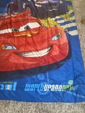 Disney Pixar Cars Full Comforter Reversible 76 X 86 Speedy McQueen World Grand