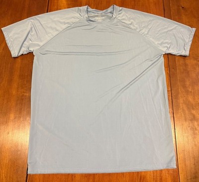 Realessentials Mens Small Light/Baby Blue Swim Shirt