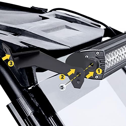 32" 180W Curved LED Light Bar Spot/Flood Combo Beam w/Wiring Kit & Below Roof  - Picture 3 of 8