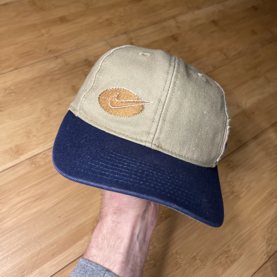 De colección Juvenil Años 90 Nike Séptimo Swoosh Clásico Boleto Snapback Sombrero S5-06-09-WDI RARO Foto 3 de 4