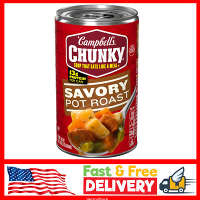Campbell s Chunky Soup, Savory Pot Roast Soup, 18.8 oz Can