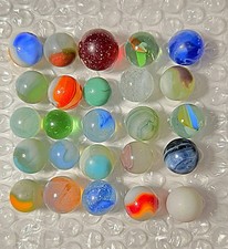 Vintage Marbles Mixed Lot of 25  6 