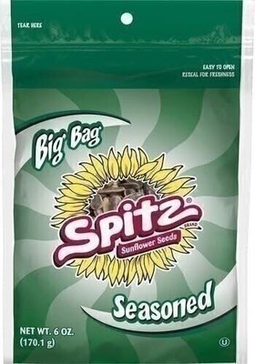 Spitz Seasoned Flavored Sunflower Seeds 6 ounce Bags (Pack of 6)