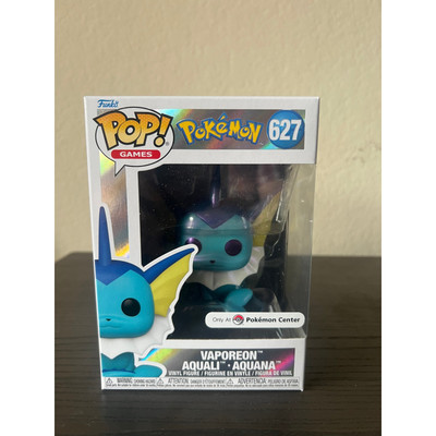 EXCLUSIVE PEARLESCENT Vaporeon Funko Pop #627 Pokemon Games