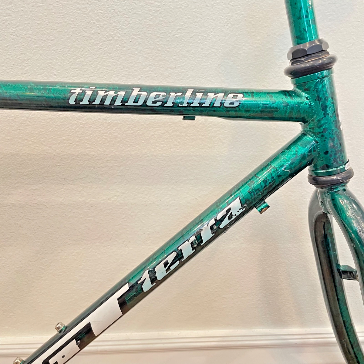 Vintage Green Splatter GT Timberline Groove Tube Mountain Bike