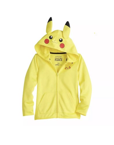 Jumping Beans Boys Pokemon Pikachu Zip Hoodie Jacket SZ 7