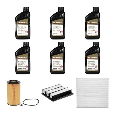 ACDelco 10-9286 5W-20 Syn Blend / Air Oil Cabin Filters PF2261 CF3243 A3643C
