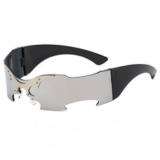 Futuristic Frameless Sunglasses One-Piece Punk Hip Hop UV400 Unisex