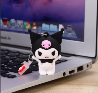 Cute NEW Kuromi 32GB USB Flash Drive Memory Stick Custom U Disk Keychain Gifts