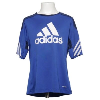 Adidas, Trainingsoberteil, Größe: 152, Blau, Recyceltes Polyester, Print #Idd
