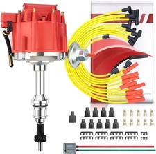 MAS Premium HEI Ignition Distributor 65K Volt with Performance Spark Plug... 