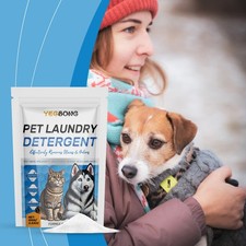 Pet Laundry Detergent Odor Remover Powder Detergent for Dogs Beds, Cat Pee