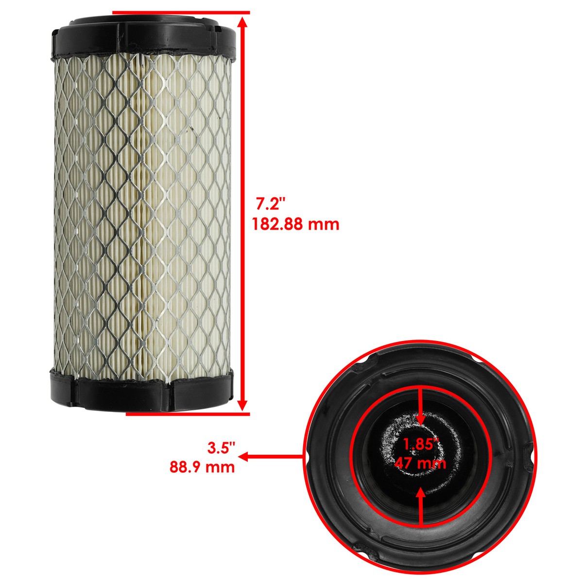 Air Filter for Kawasaki Mule Mule Pro-Fxt KAF820 Eps Le Camo 2015