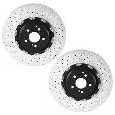 Brembo Set 2 Front Drilled Slotted Disc Brake...