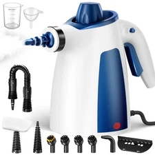 Steam Cleaner Pressurized Handheld Multi Surface Natural Steam Cleaner with 12pc