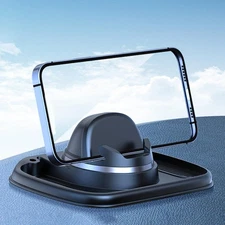 Car Phone Holder Mobile Phone Bracket Multifunction Hands Number Plate Pad