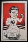 RARE 1949 D CUMMINGS & SON- FAMOUS FIGHTERS  KEN SHAW  SWOP CARD - EX