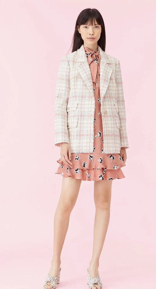 Rebecca taylor hotsell plaid tweed blazer