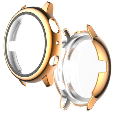 Schutzhülle For Samsung Galaxy Watch Active 2 40mm / 44mm Display GLAS Bumper