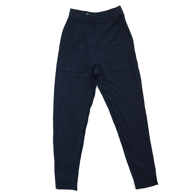 Moschino Cheap and Chic Navy High Waisted Tapered Trousers Women's 12